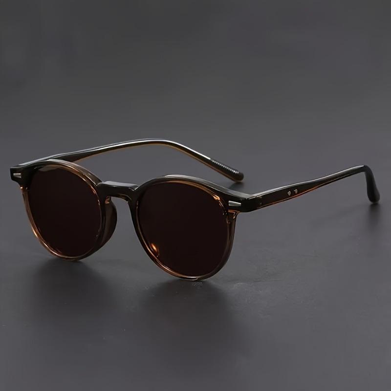 4 Pairs of Oval Frame Men's and Women's Fashionable Glasses Suitable for Daily Office Use and The Best Gift for Friends