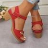 Women's Fashion Sandals Summer Coarse Heel Leisure Comfortable Retro Outdoor Beach Cool Pumps Open Toes Elegant Sandals