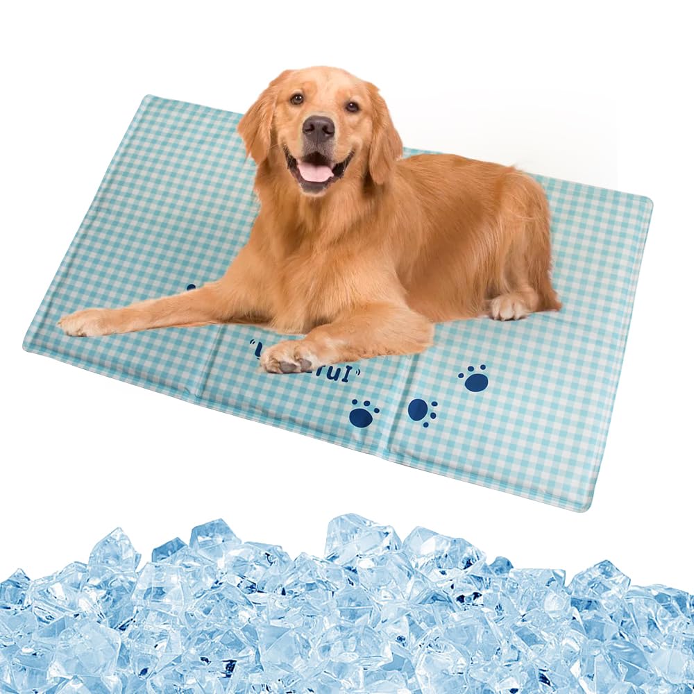 

Убаифул охлаждающий летний прохладный для собак и охлаждающий гель легко нагревать тепло [Под наблюдением ветеринара] коврик, двухслойный, коврик, кошки, нескользящий, синий