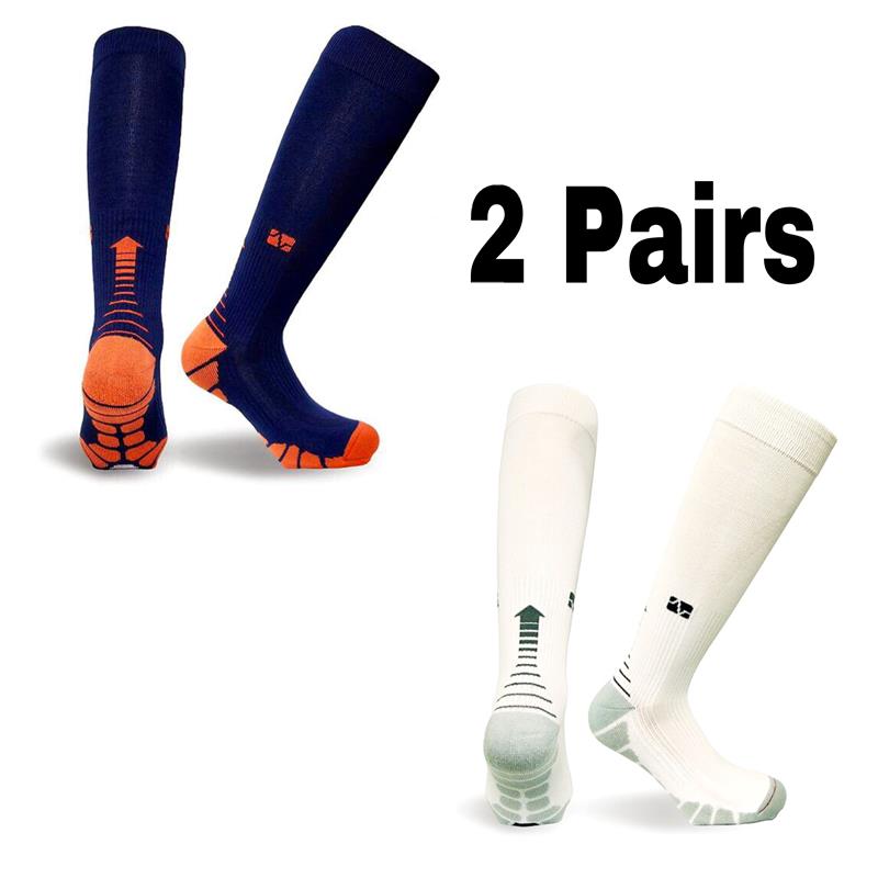 2/3/4 Pairs Running Men Compression Socks Fit Varicose Veins Football Soccer Stockings 30 Mmhg Atheletic Men Women Sports Socks