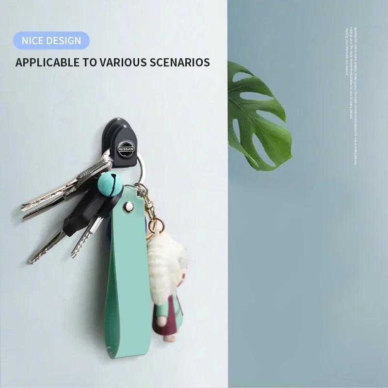 1/2/4 szt. Samochodowy wiszący organizer do przechowywania Haczyki samoprzylepne Uchwyt do Nissan Nismo Juke Note Versa Almera X-Trail Xterra Qashqai