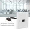White Dual Port HDMI Wall Plate Panel For Hotel Home Office Building US Standard