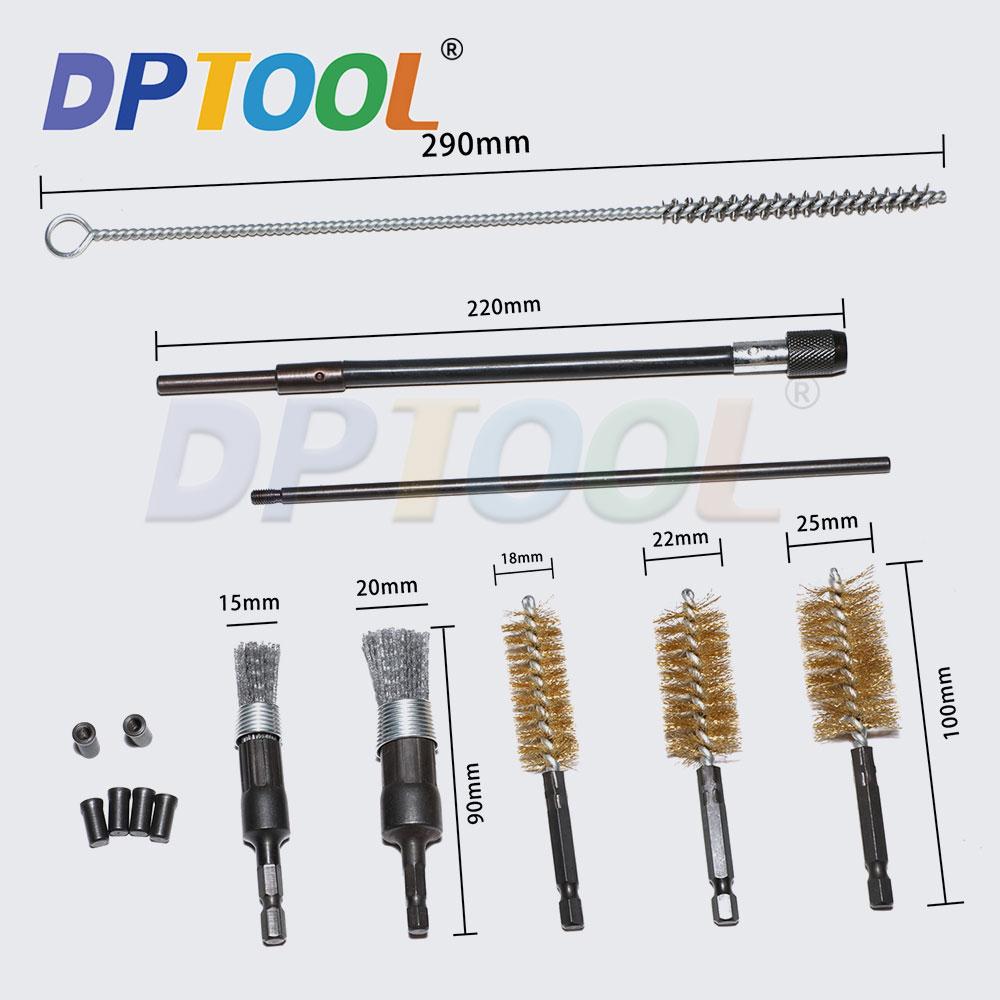 Diesel Fuel Injector Seat Cleaner Set Washing Cleaner Bristle Kit Cleaning Brushes Auto Repair Tools Car Cleaning Tool