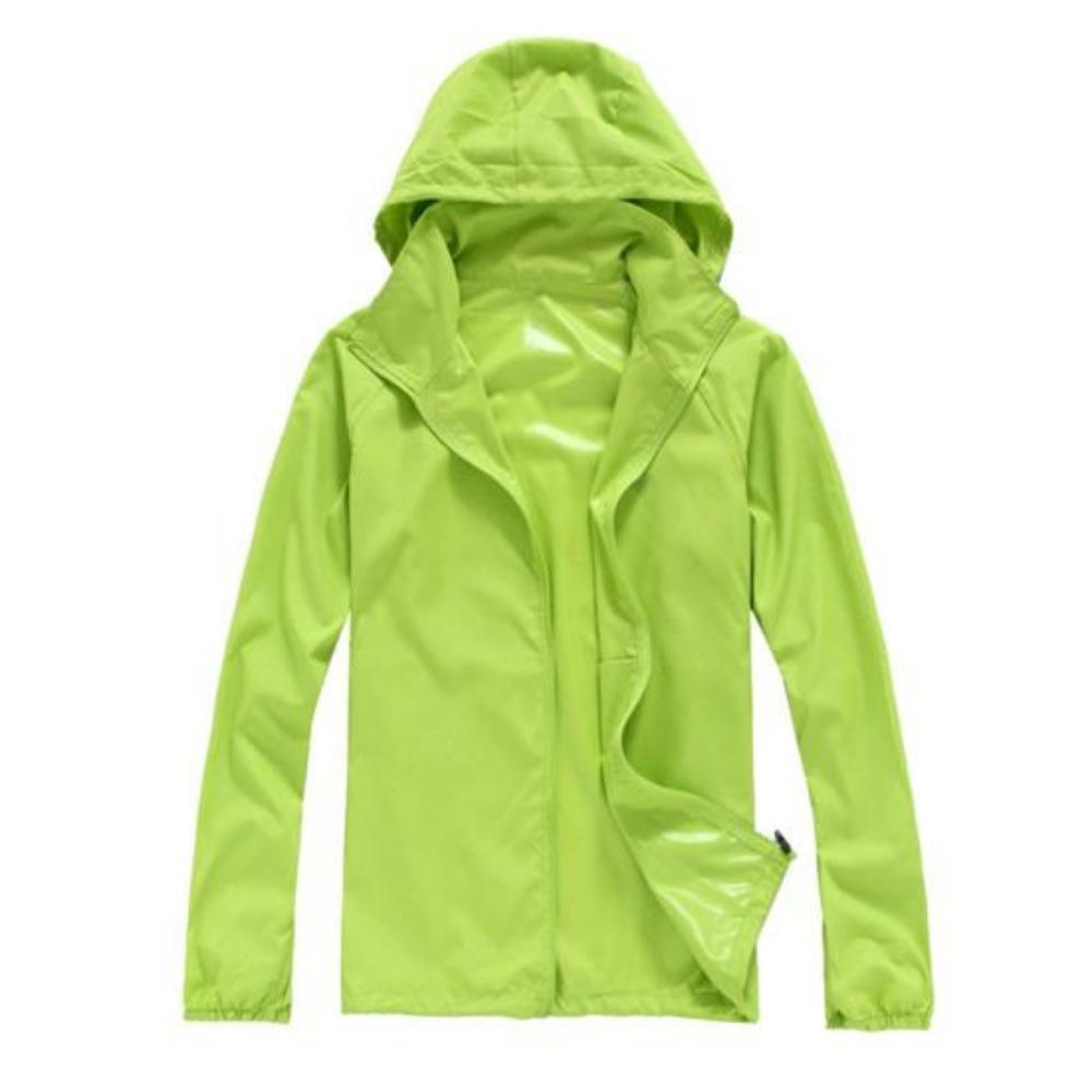 Women Men Solid Color Quick Dry Casual Outdoor Jacket Waterproof Windproof Sunscreen Sports Coat for Jogging
