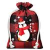 12pcs Christmas Gift Bag Set with Drawstring Closure Christmas Linen Bag Cloth Bag Christmas Candy Bag