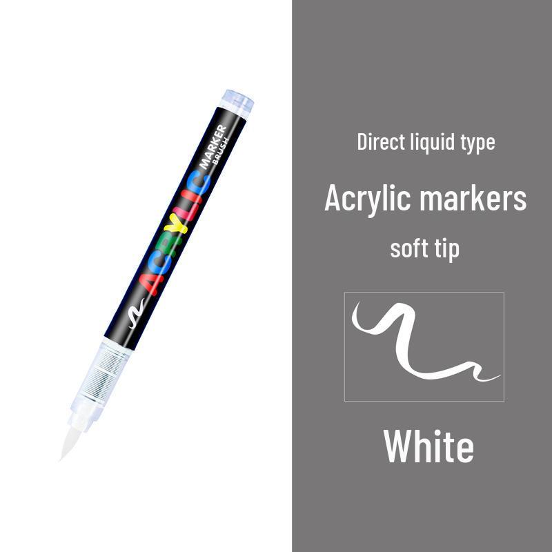 Guangna 8101 Liquid Acrylic Marker Pen Set - 168 Colors, 72 Soft Tips for Student Art, DIY, Hand Painting, and Graffiti.