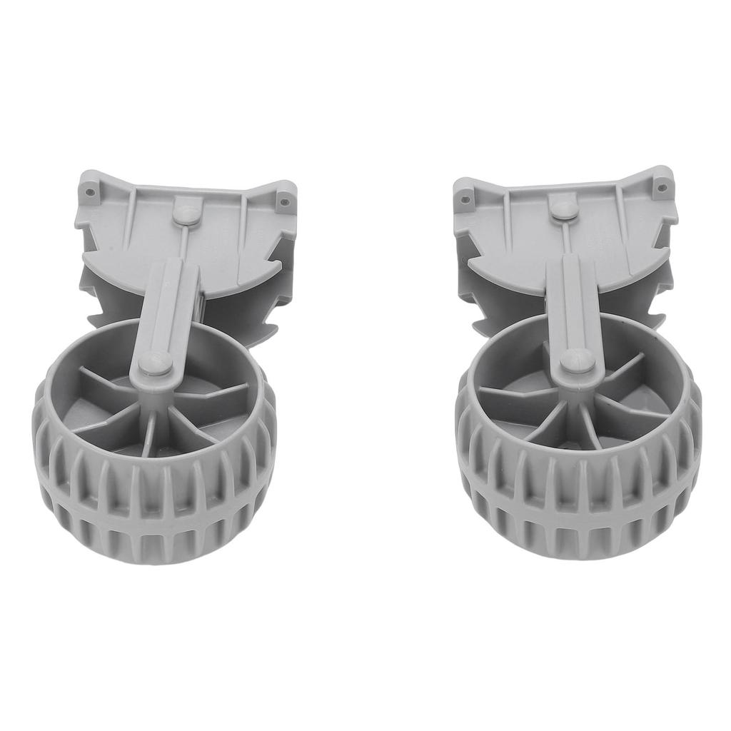 1 Pair Inflatable Boat Launching Wheels Locking Wheel Engineering Plastic Flip Up Dinghy Towing Wheels for Boat Trailer