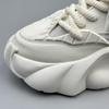 2025 Men's Non-Slip Thick Sole Dad Sneakers: Casual, Wear-Resistant, Versatile White Minimalist Shoes
