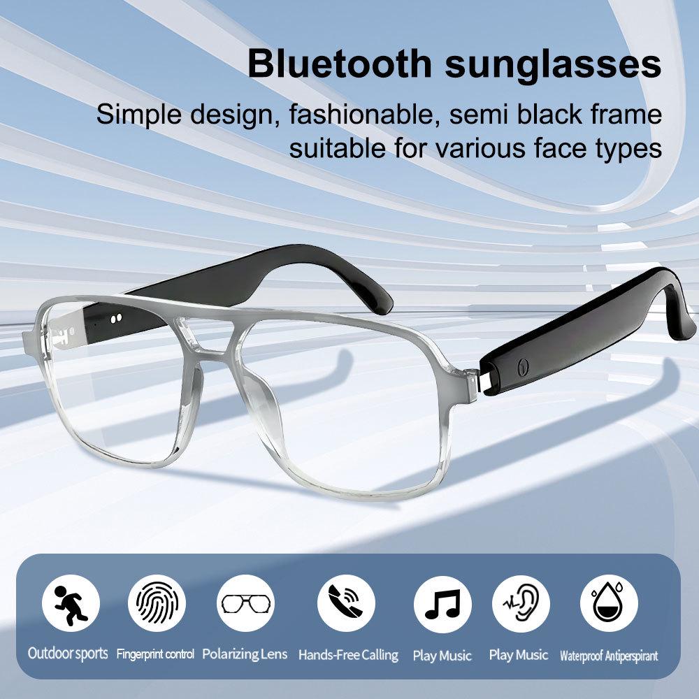 AI Smart Photochromic Bluetooth Glasses for Outdoor Cycling with Music and Call Features