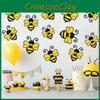 Glitter Pattern Bee Paper Creativity Birthday Party Scene Props Decoration