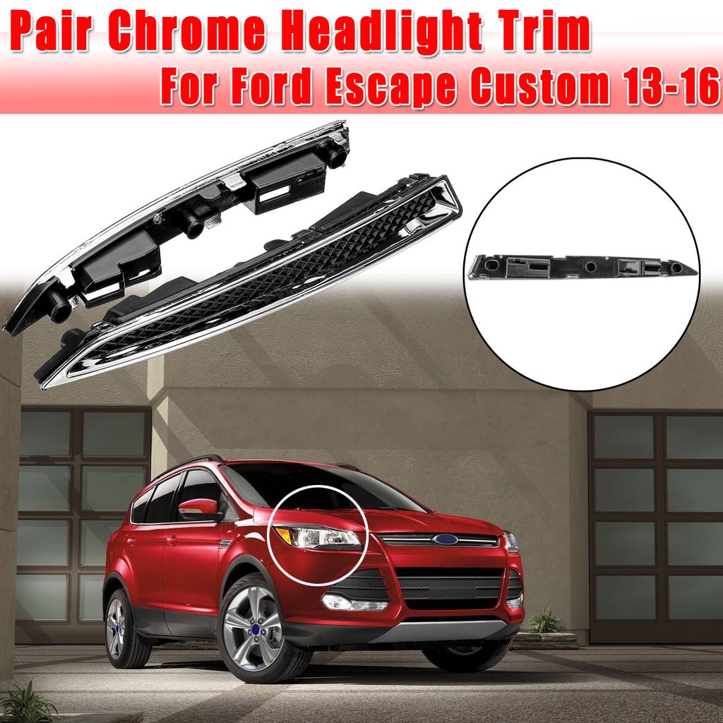 3PCS ABS Chromed Front+Rear Reading Light Decoration for Ford Explorer 2013-2015