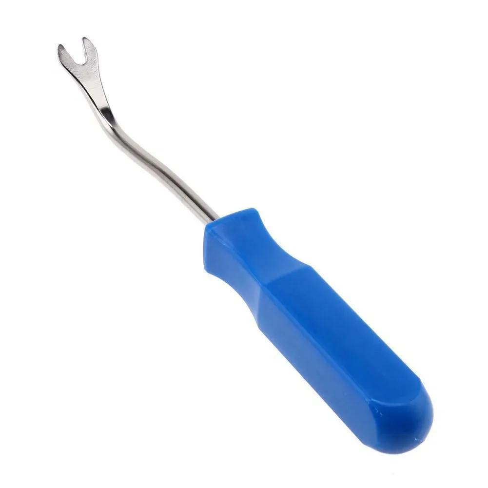 1 PC Car Removal Tool Blue Car Door Trim Panel Fastener Nail Puller Removal Open Pry Tool Clip Plier Automotive Hand Tools