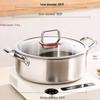 Wutuo 30CM 304 Stainless Steel Soup Pot