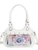 Japanese PU Leather Y2K Spicy Girl Ita Bag - Large Capacity Transparent Badge Crossbody for Students
