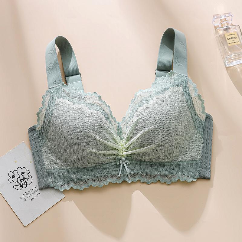 Thin Adjustable Bra Women's Plus Size Bra No Steel Ring Anti Sagging and Gathering Bra Collection and Accessory Bra