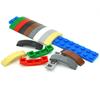 DIY Bricks Special MOC Parts Assembles Particles Compatible with 93273 Slope Curved 4x1 1x2 Double Hyperboloid Building Blocks