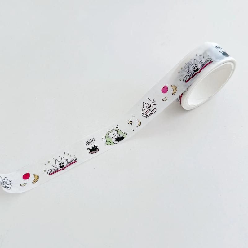 Cartoon Series Washi Tape Cute Sticker Decorative Collage Adhesive DIY Scrapbooking Hand Made Stationery