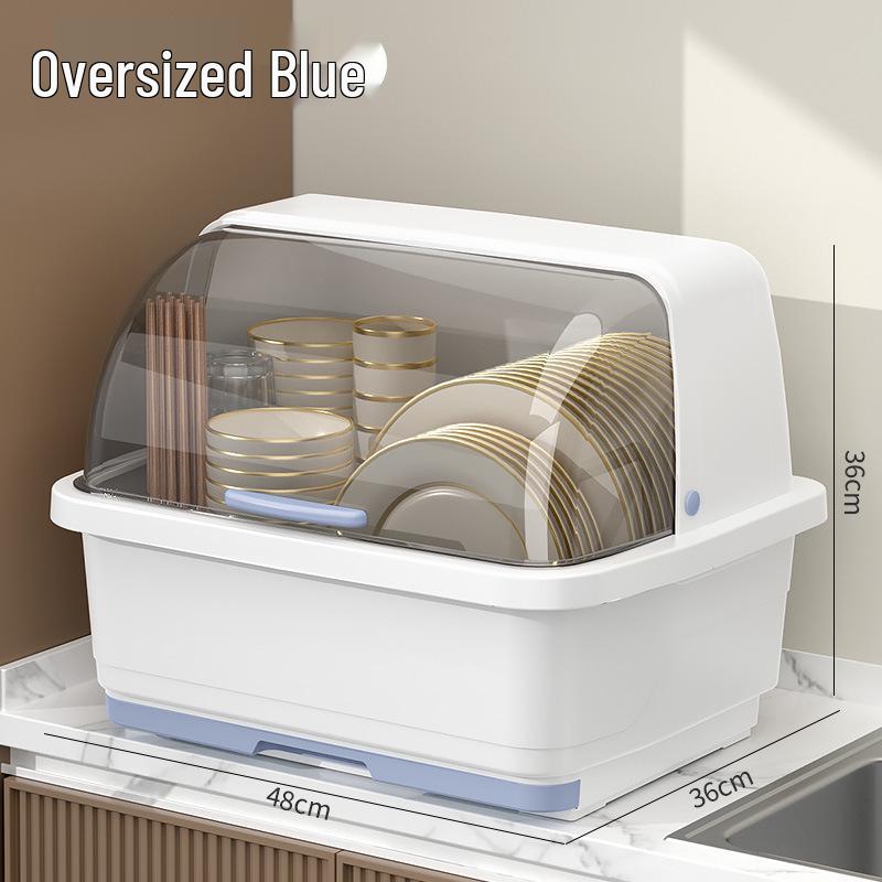 

Коробка для хранения мисок и палочек с крышкой, Сушилка для посуды для кухни и общежития, Пластиковый шкаф для мисок, Коробка для мисок со сливом