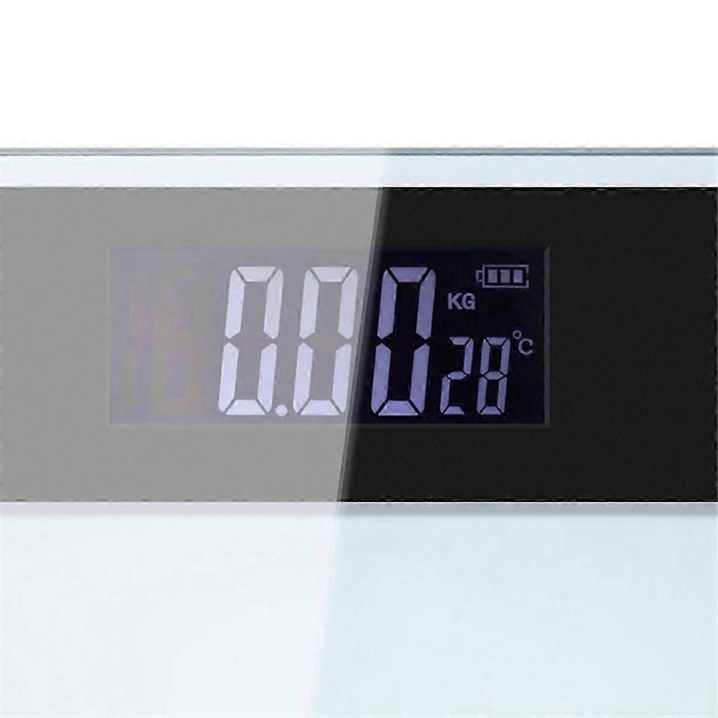 Temperli Cam Banyo Tartısı Su Geçirmez Vücut Tartısı, Vücut Ağırlığı İçin Banyo Tartısı, Dijital Tartı-İYİ