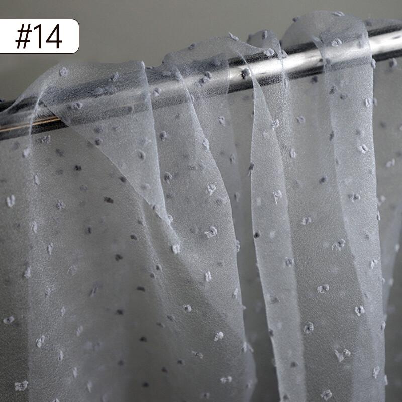 100X150Cm Bubble Flocking Dots Organza Tulle Fabric DIY Bridal Dress Wedding Decor Puff Skirt Net Fabric Summer Dress Children