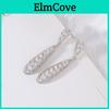 Elegante Orecchino in Zirconia a Goccia d'Acqua da Donna con Design Pendente e Stile Geometrico