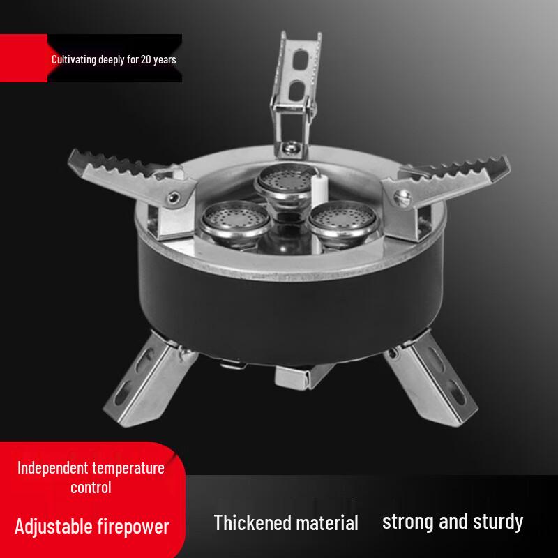 Beifu Portable Triple-Burner Camping Gas Stove
