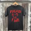 FUGAZI Ringer Unisex Black Cotton T-Shirt Size S-5XL