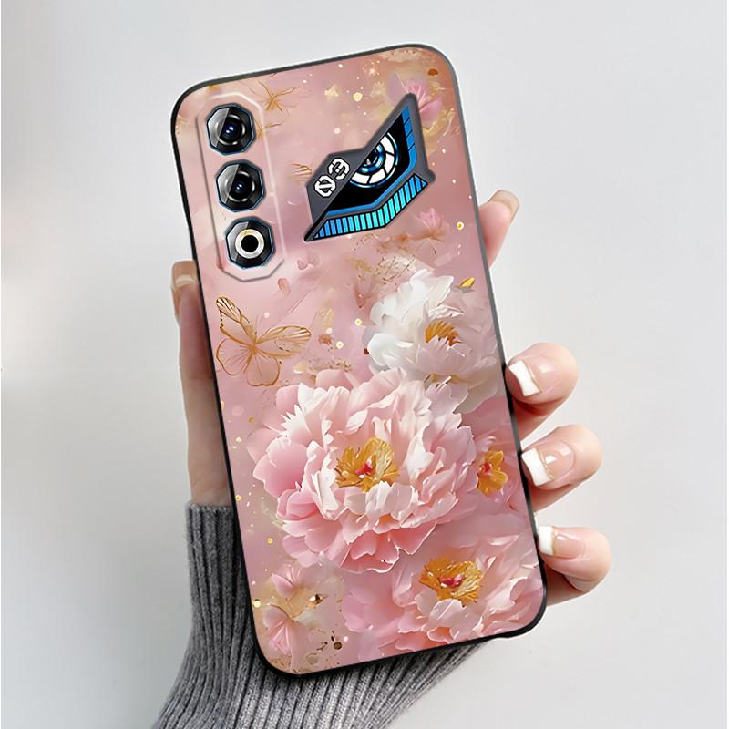 For ZTE Nubia Neo 3 Neo3 GT 5G Case Z2465N Shockproof Silicone TPU Butterfly Flower Back Cover For Nubia Neo 3GT Soft Phone Case