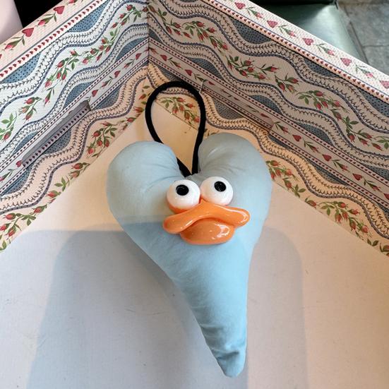 Large Mouth Cartoon Doll Keychain With Lanyard Bag Hanging Decoration