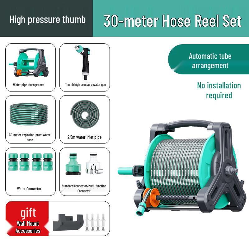 High-Pressure Water Gun & Hose Set