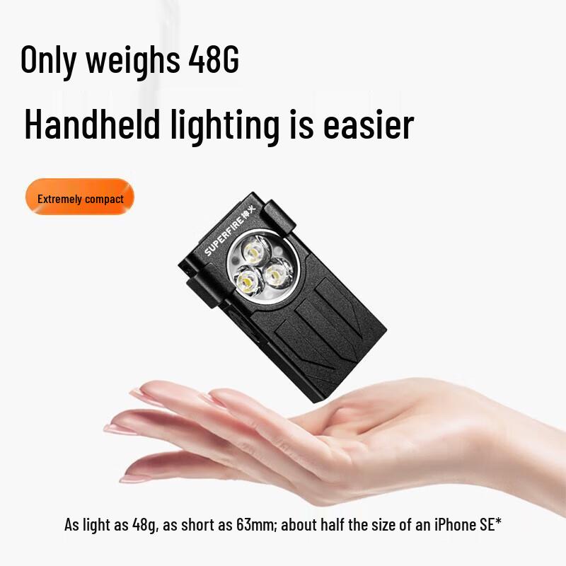 SupFire EM05 Superhelle magnetische Schlüsselanhänger-Taschenlampe