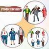 6x 1:87 HO Scale Figure Model Miniature Standing Figures DIY Projects Sand Table Layout Decoration