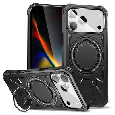 New Product for IPhone17 Mobile Phone Case, Magnetic Rotating Stand, Two-in-one Anti-fall Mobile Phone Protection