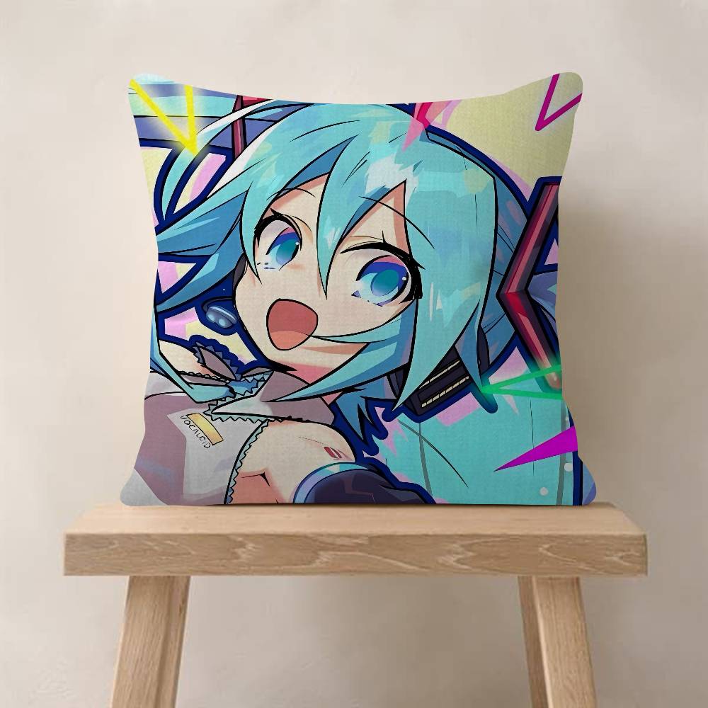 Pillowcase Toon Gift Cushion Cover Bedroom Home Sofa Chair Seat Decor Pillow Case Hot Kawaii Hatsune Anime
