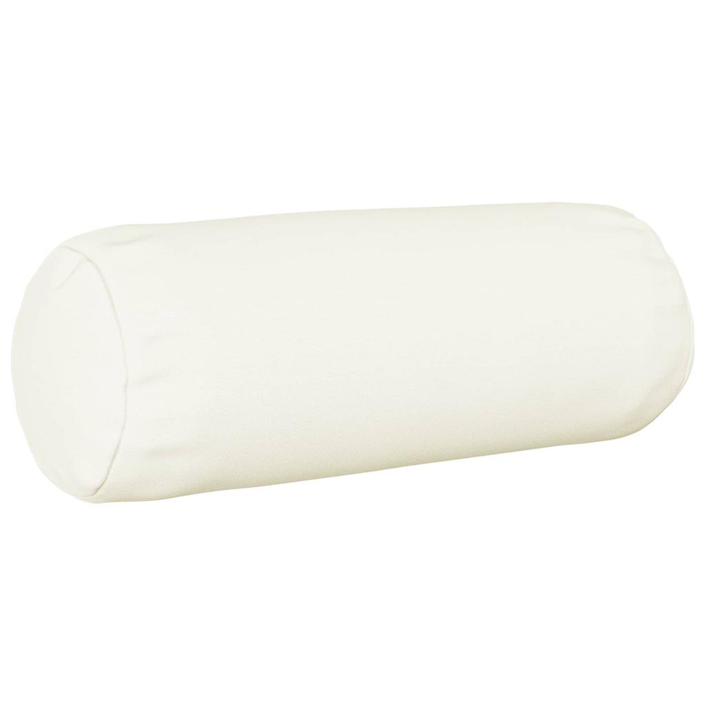 Cushion Cover 2 pcs. HEERLEN White Ø 15 x 40 cm Fabric