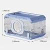 Transparent Hamster Cage Five Times Magnification Breathable Feeding Cage Foldable Ventilated Insect Observation Box