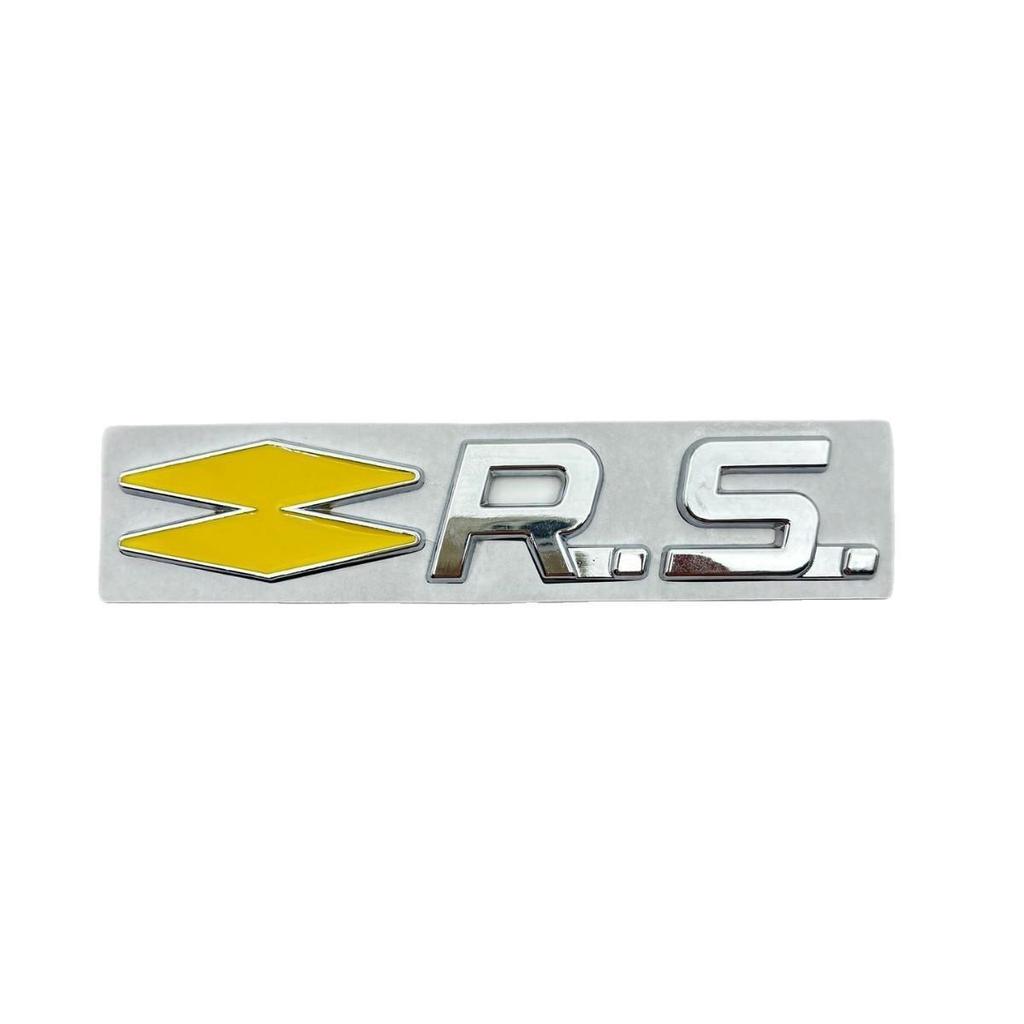 RS Car Emblem for Renault Sport Clio, Megane, Twingo - Decorative Sticker
