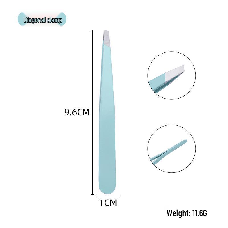 Men s Precision Stainless Steel Eyebrow Tweezers Set - Thin Tip for Hair Removal
