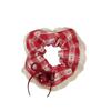 1pc Korean style cherry wind headband spring new red checkered cherry square scarf large intestine headband