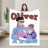 Oliver Tree Hip-Hop RIP Blankets Flannel All Season Breathable Super Warm Throw Blankets for Sofa Bedroom Bedding Throws