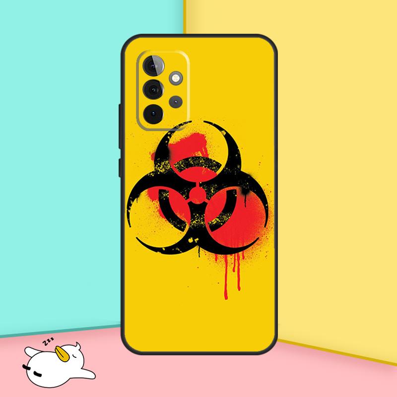 

Biohazard Symbol Logo Cover For Samsung Galaxy A53 A33 A13 A12 A32 A52 A14 A34 A54 A15 A25 A35 A55 A71 A51 Case Samsung A53 5G