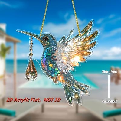 2 Stück 2D Flache Heimdekoration oder Fenster-Partydekoration - Lebendiges, Glänzendes Mehrfarbiges Design, Perfektes Geschenk für Jeden Anlass