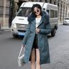 Women's Mid-Length Cotton Coat, 2024 Winter Loose Korean Style Jacket with Thick Velvet Lining and Detachable Parka