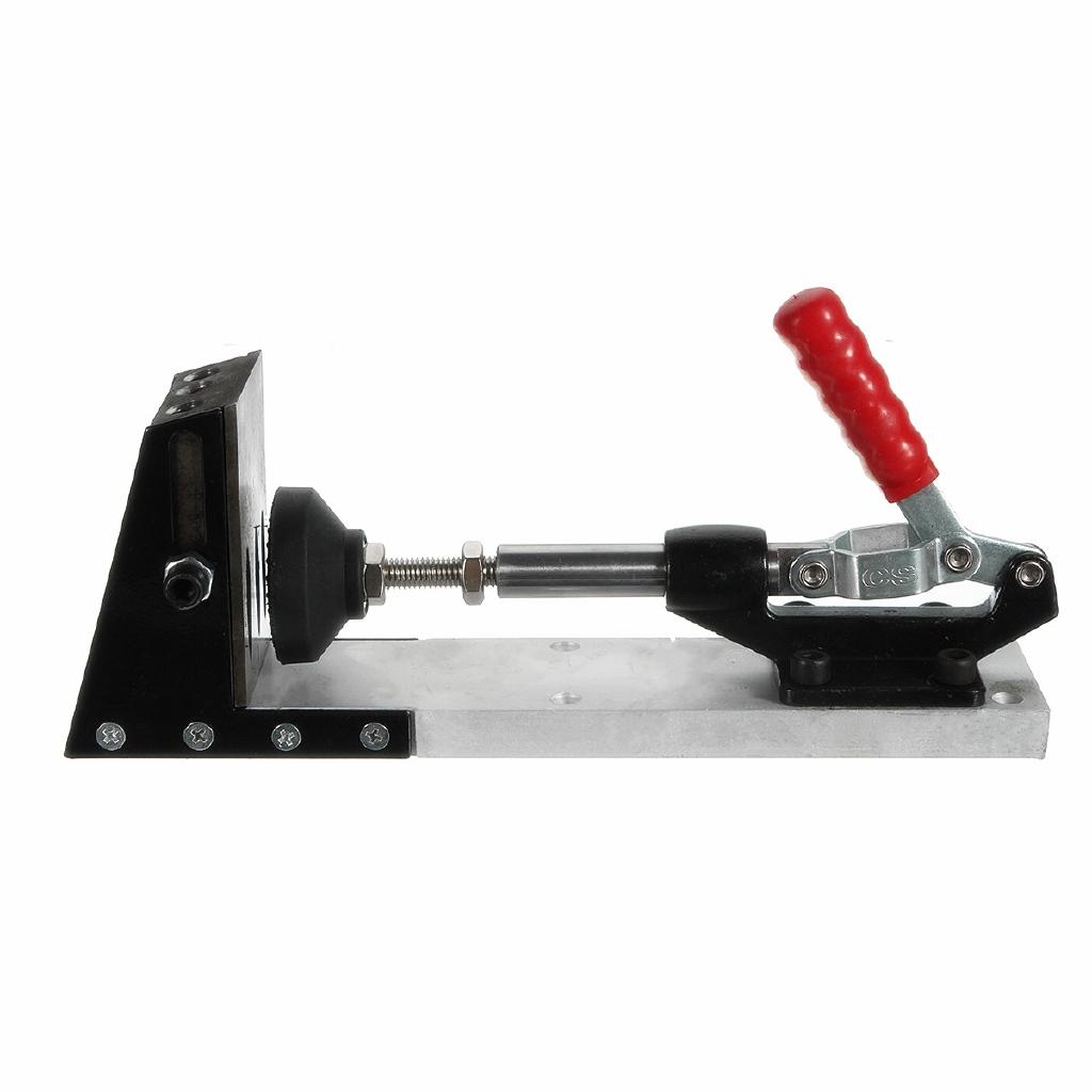 Oțel aliat Portabil Jig de găurit găuri oblice Sistem de îmbinare Prelucrarea lemnului Cu set de kit de burghiu 275 x 60 x 155mm