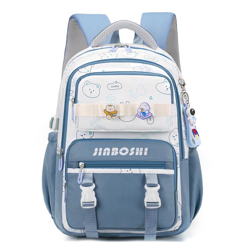 School Bag Female Junior High School Student Backpack Cute Contrasting Color Primary School Student Backpack