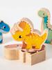 Деревянные балансирующие блоки игрушки для детей животное динозавр строительные штабелируемые высокие настольные игры дерево игрушка Монтессори мальчики дети подарок