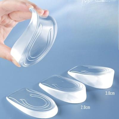 Silicone Gel Insole Heel Lifting Shoe Protector Elastic Cushion Arch Support Foot Pad for Men Women Comfortable Orthotic Insert