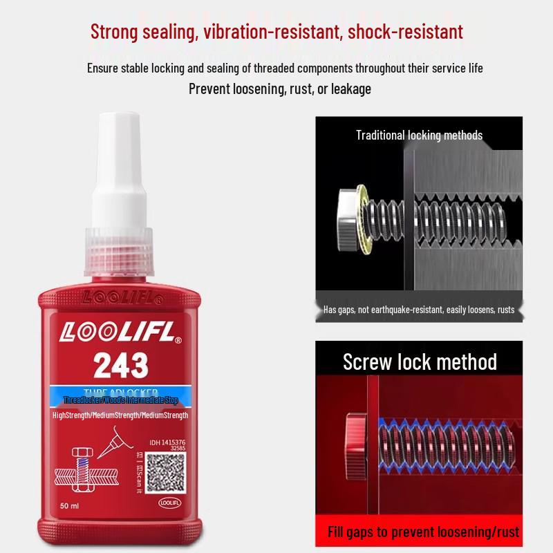 243 High Temp Anaerobic Threadlocker Screw Glue