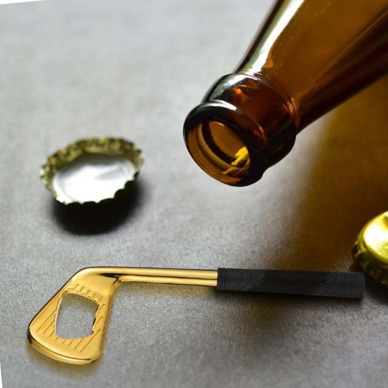 Coppers Bottle Opener with Golf Inspired Shape Corrosions Proof Durable Grip Portable Home Pubs Accessory for Parties Travel