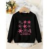 Unisex Kids Crewneck Sweatshirt, Pink Starfish Seahorse Soul Full Of Sunshine Print Pullover, Boys Girls Casual Sweatshirt For Kids Over 4 Years Old